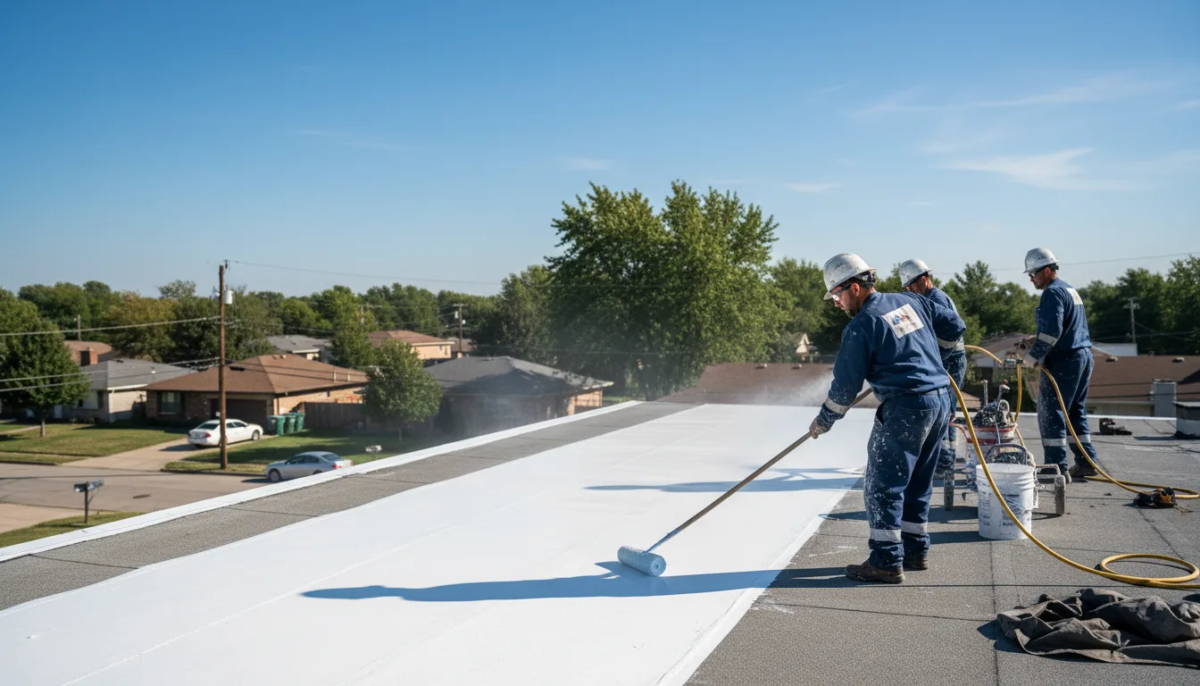 Commercial roof coating in Happy, KY near me